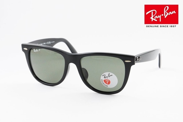 Ray-Ban 偏光サングラス RB2140-F 901/58 52サイズ 54サイズ Wayfarer ウェリントン レイバン 正規品-6枚目