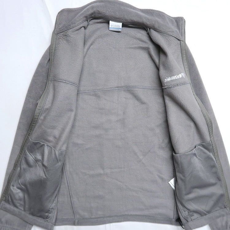 古着 コロンビア Columbia ジップアップ フリースジャケット グレー