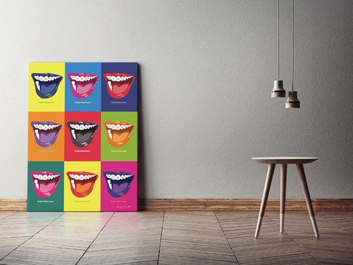 Orthodontic（Color）キャンバスプリント（B2サイズ・木製パネル貼り）