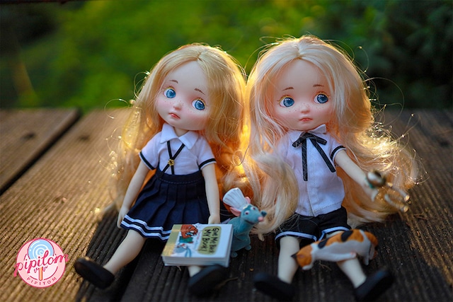 ◆PIPITOM◆「Summer Hours」シリーズ◆School Uniform　フルセット【即納ドール】