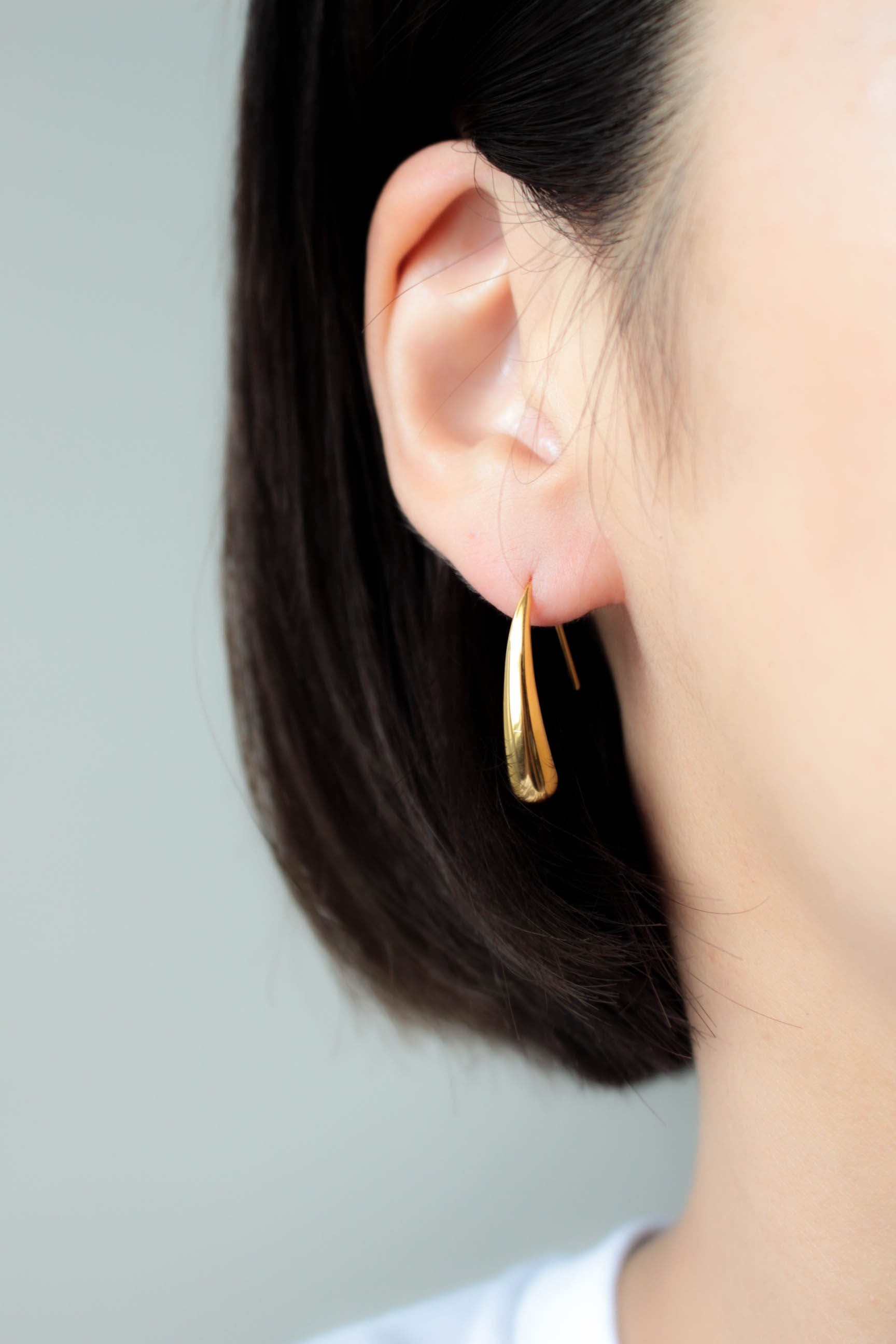 Tears Drop Pierce / Medium | 金属アレルギー対応のアクセサリー ebine