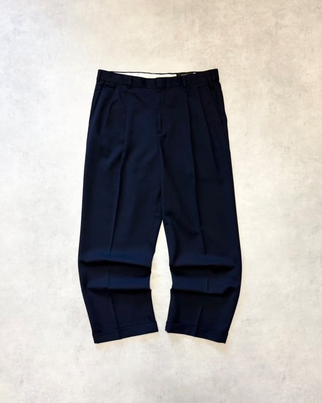 【Used】2000’s “Slates” 2 Tuck Trousers W33.5 L29.5