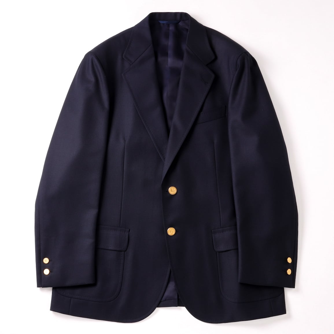 新品】MINTENS made in Italy DRAPERS special wool Fabric Navy