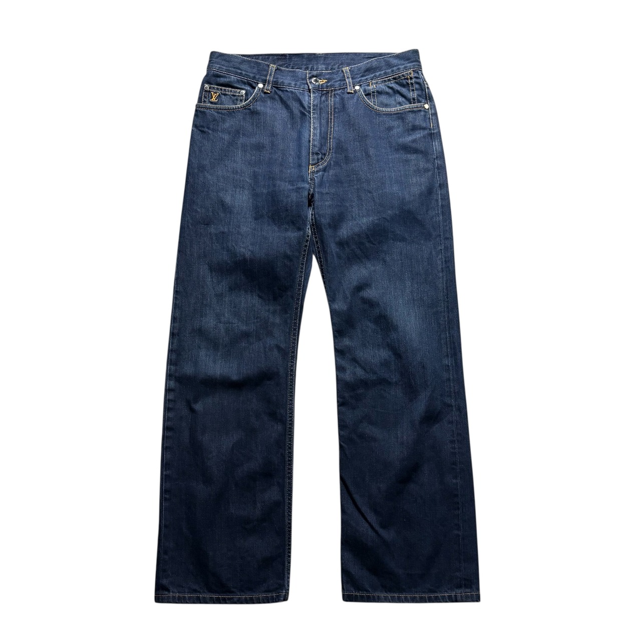 LOUIS VUITTON indigo denim pants