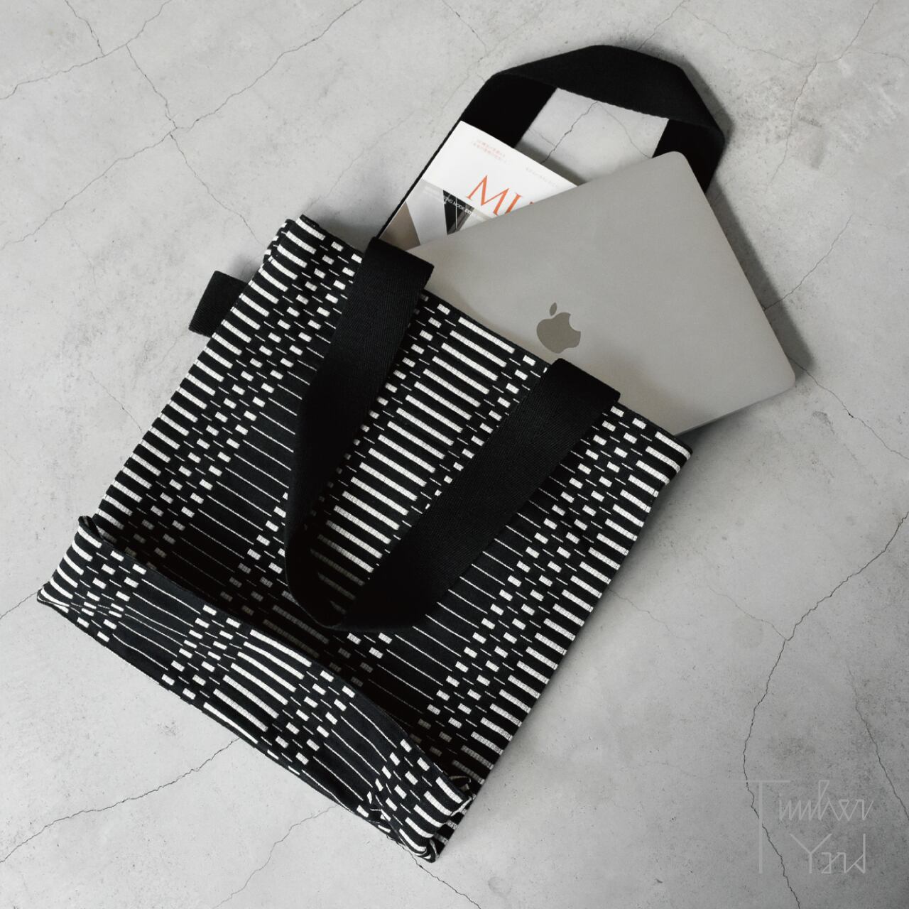 ONLINE限定】Economy Bag / Helios / Black / コットン100％ / マチ
