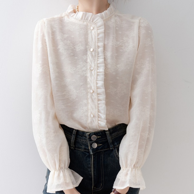 Lace floral blouse LA250241