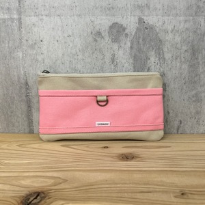 ▼Mulch Wallet pouch 【サンドビーチ×ピンク】