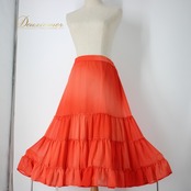 社交ダンス 衣装 スタンダード スカート レッスンウェア 練習着 オールシーズン Dance Fashion Pier オレンジ系 無地 シンプル 派手 ポリエステル スカート レディース フィット感 夕日色 体型カバー ダンスウェア ストレッチ 日常使い おしゃれ ルーズフィット ファッション 楽器演奏用 開放的 きれい シルエット 薄手 軽量 おすすめ