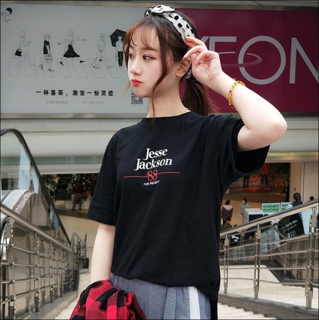 【送料無料】シャツ レディース 韓国ファッション カジュアル ハーフスリーブ プリントシャツ