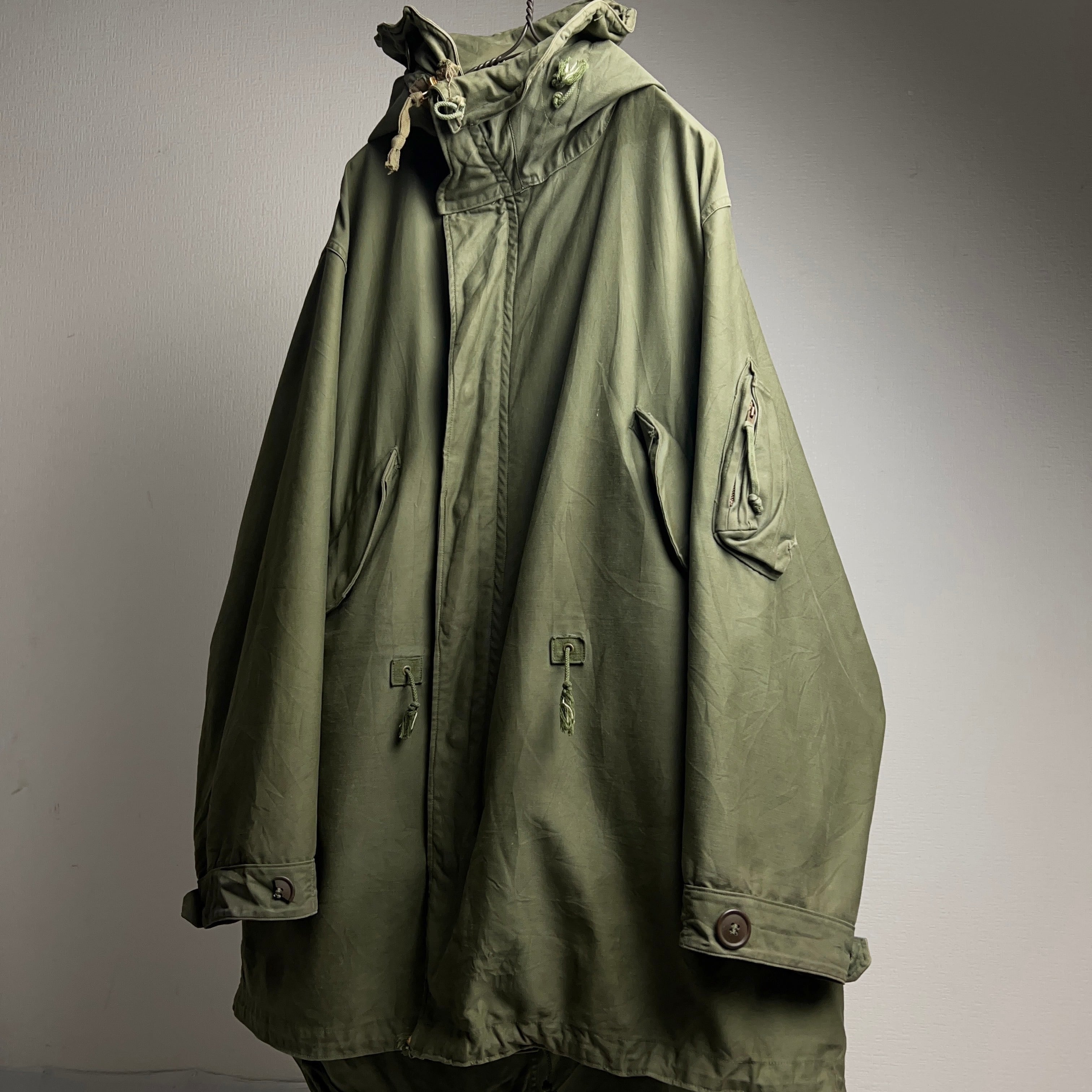 Special 希少 1940's U.S.ARMY M-48 Field Parka SIZE M 1948年 アメリカ軍 フィールドパーカー  モッズコート フィッシュテール ライナー付【1000A75】【送料無料】