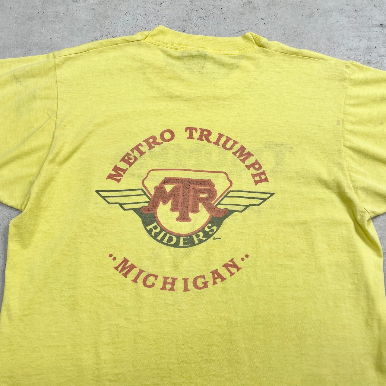 80年代~90年代 USA製 TRIUMPH トライアンフ プリントTシャツ モーター 