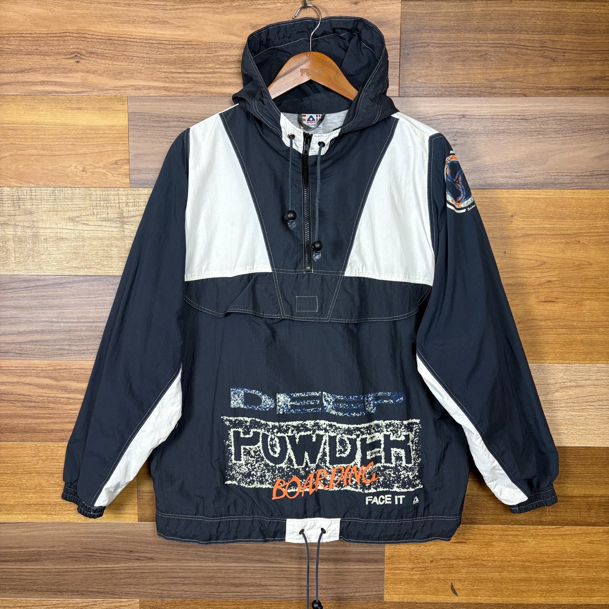 90s ACTIVE Swiss Design プルオーバー ナイロンジャケット サイズ