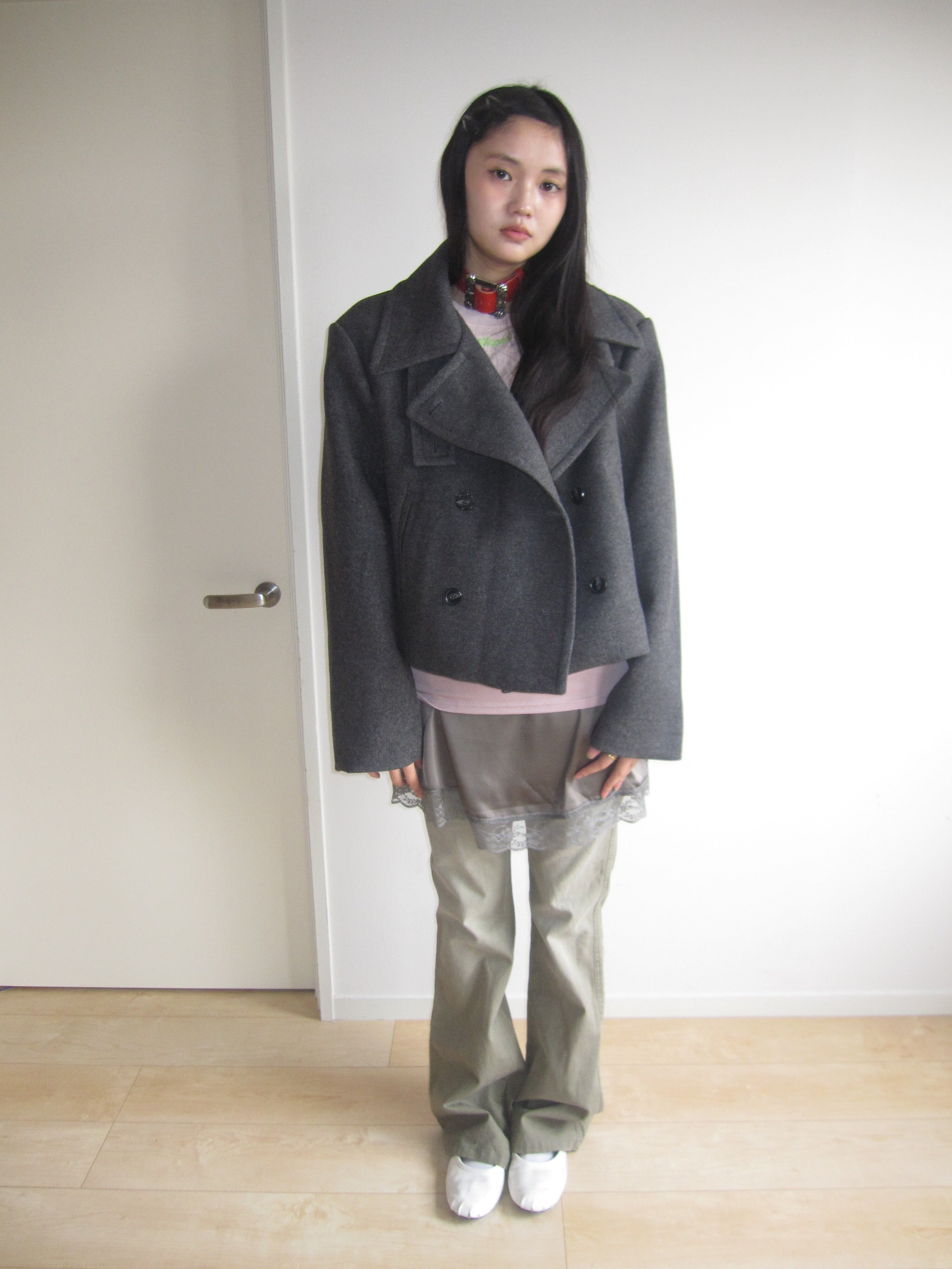 Satin lace skirt | n.k atelier