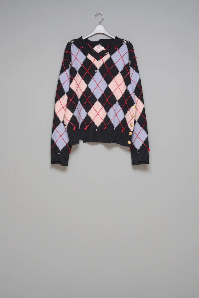 MASU 20ss ARGYLE SHIRTS シャツホワイト MASU ARGYLE SHIRTS