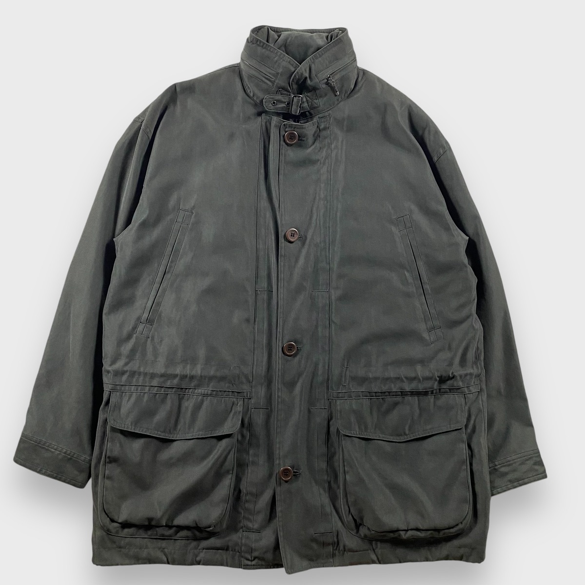 1990's〜00's "allegri" Harf Coat With Liner Charcoal Sanroku Base Studio