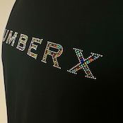 NUMBERX ラインストーンNUMBERXロゴ (半袖T-shirt) "BLACK"