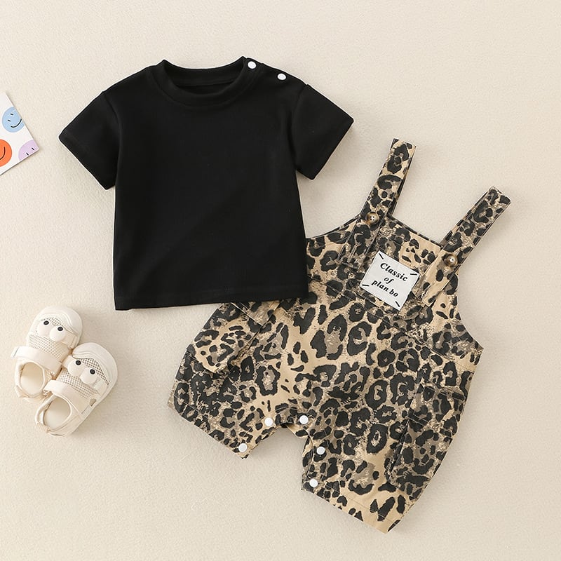 BABY】夏新作 ヒョウ柄サロペット | Betty