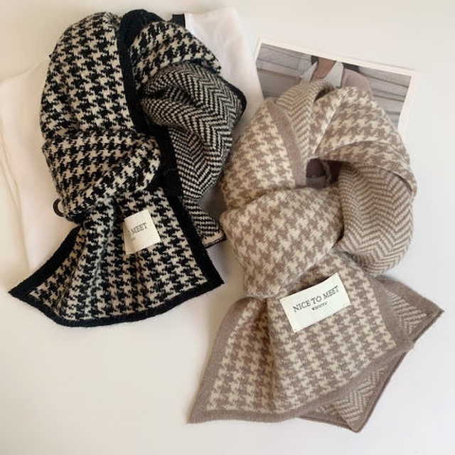 Houndstooth Pattern Muffler KRE1530