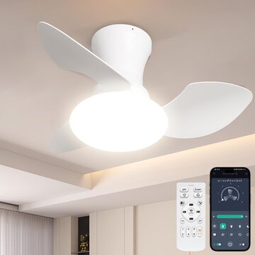 5年保証】シーリングファンライト LED 夏冷房効率良く 扇風機 超薄型 