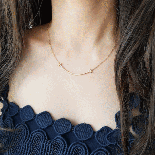 smile t necklace 【 3color 】No.10000014 N029