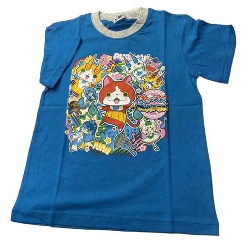 妖怪ウォッチ Tシャツ ブルー/グレー コスチューム 衣類 景品玩具 コスプレ