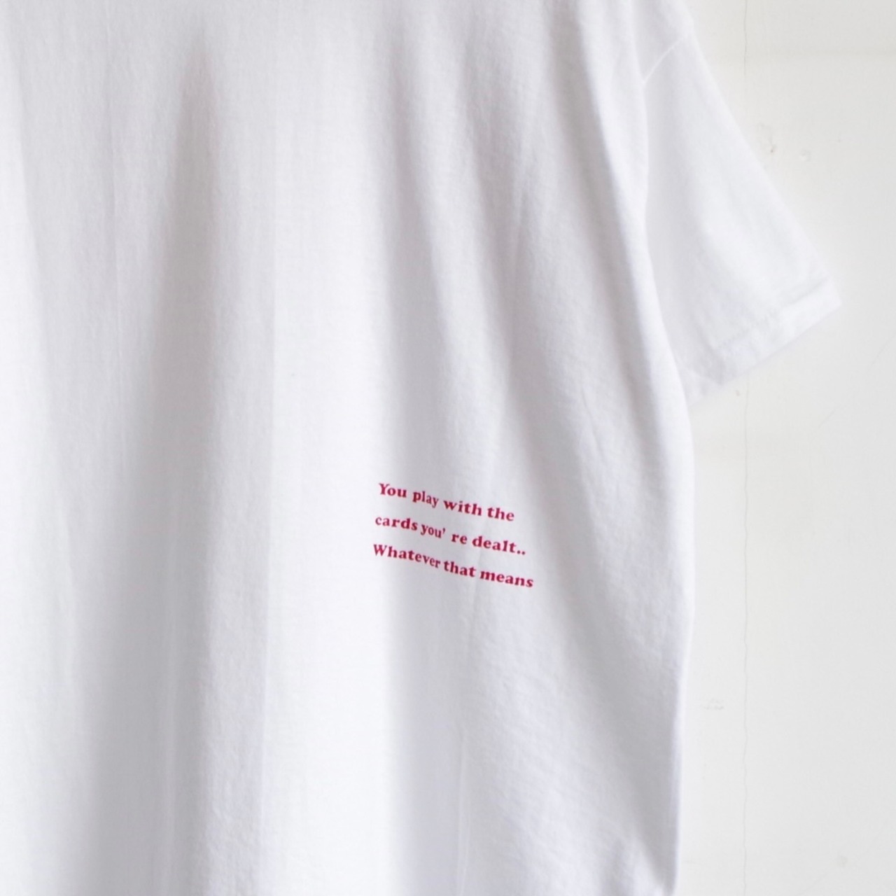 one f NUTS Tee White × Red