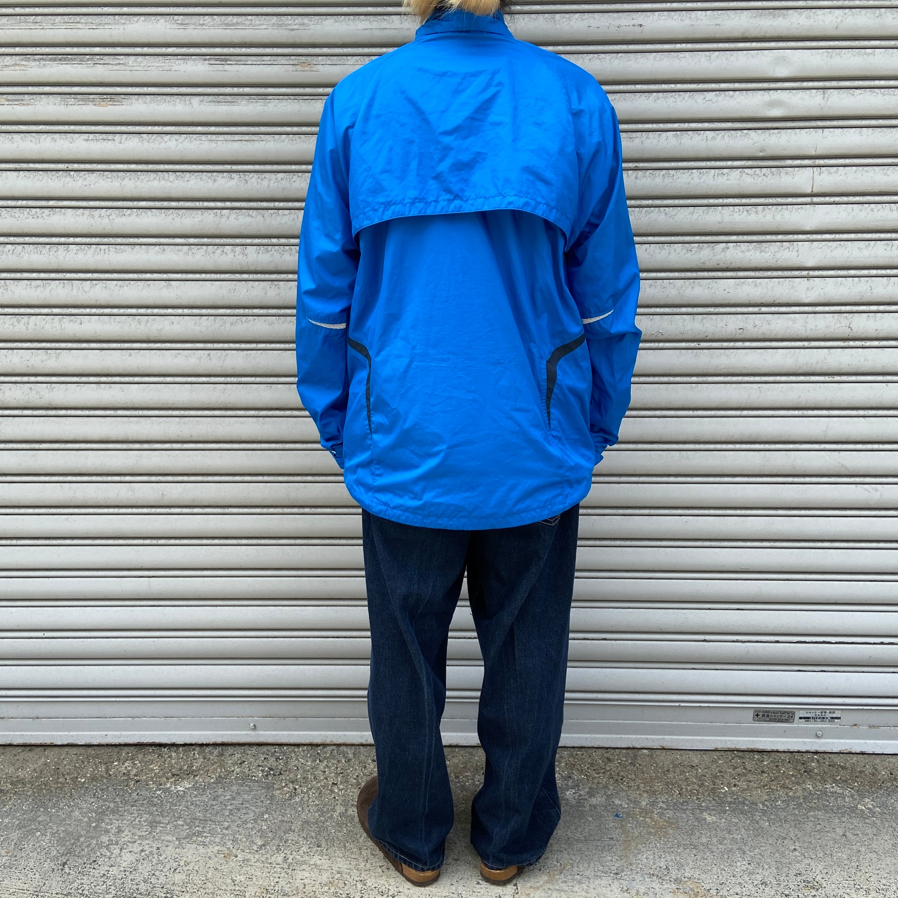 NIKE ナイキ 2WAYジャケット サイクルジャケット ブルー XL | 古着屋 Uan
