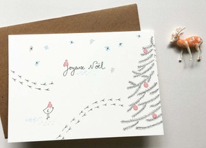 カード　　Joeux Noel!  "メリークリスマス！"