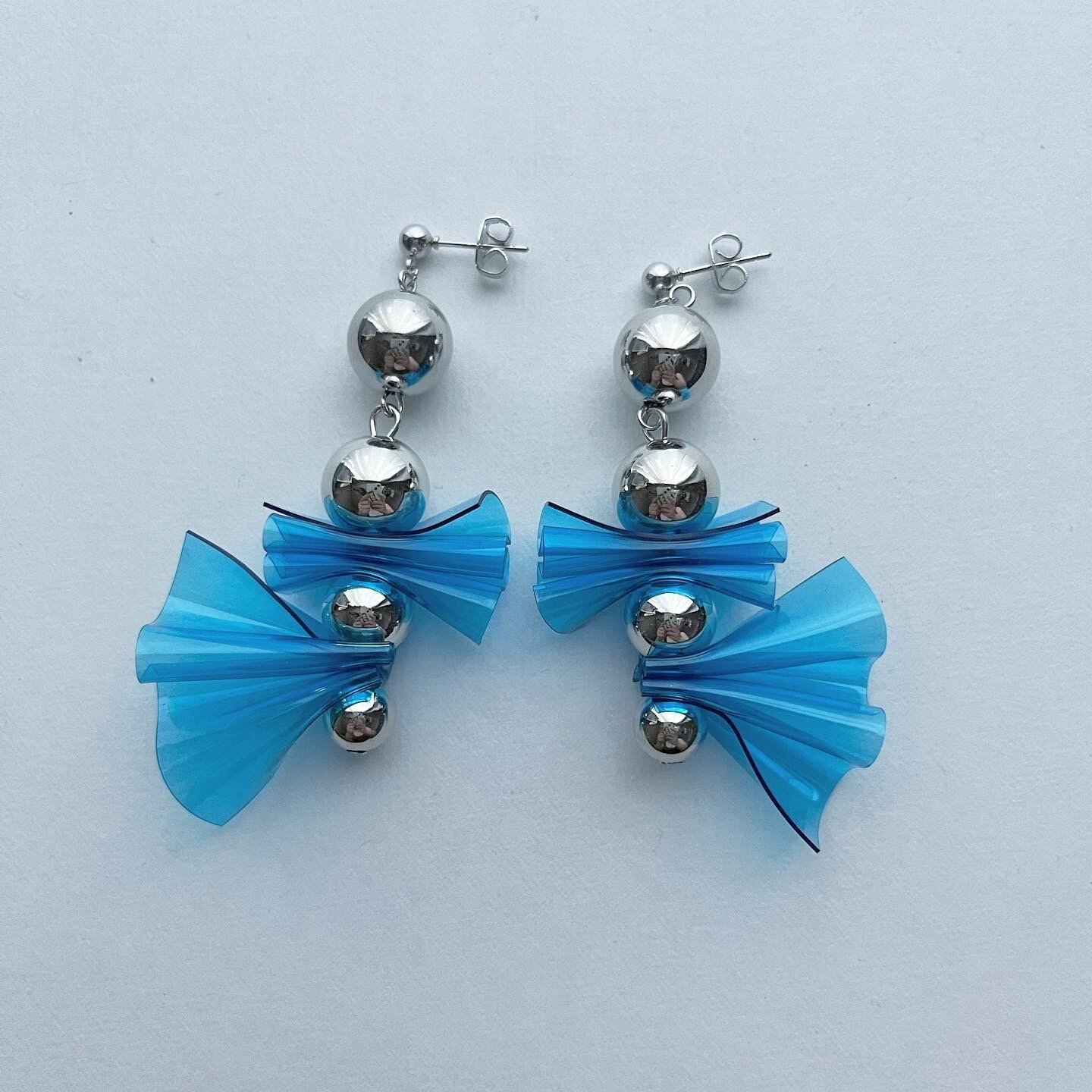 ♥︎専用♥︎ 大ぶりピアス シルバー ビニールピアス ハンドメイド