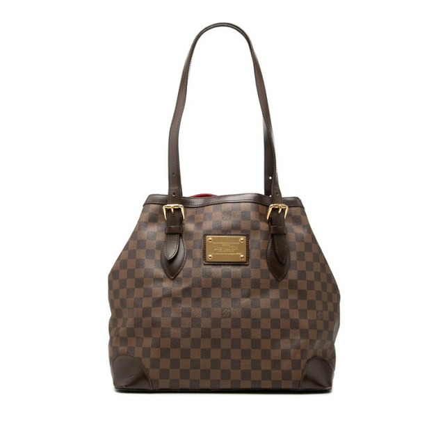 ルイ ヴィトン ダミエ ハムステッド GM ショルダーバッグ N51203 ブラウン PVC レザー レディース LOUIS VUITTON 【中古】