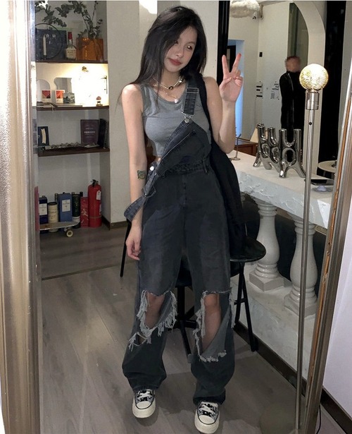 【大きいサイズS-5XL】【春夏新作】ファッションツナギ#settc-256387 サロペット