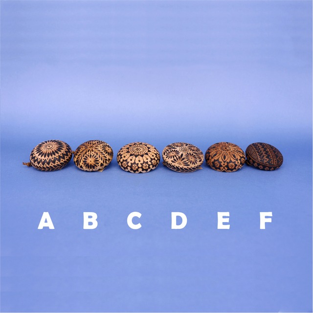 【 ieの焦がし絵 】ブローチ