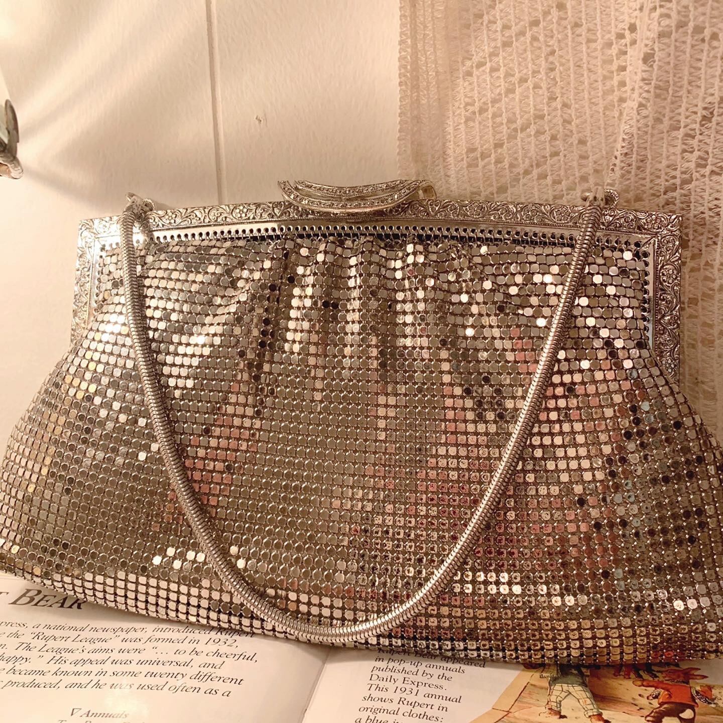 silver party bag / wallet type
