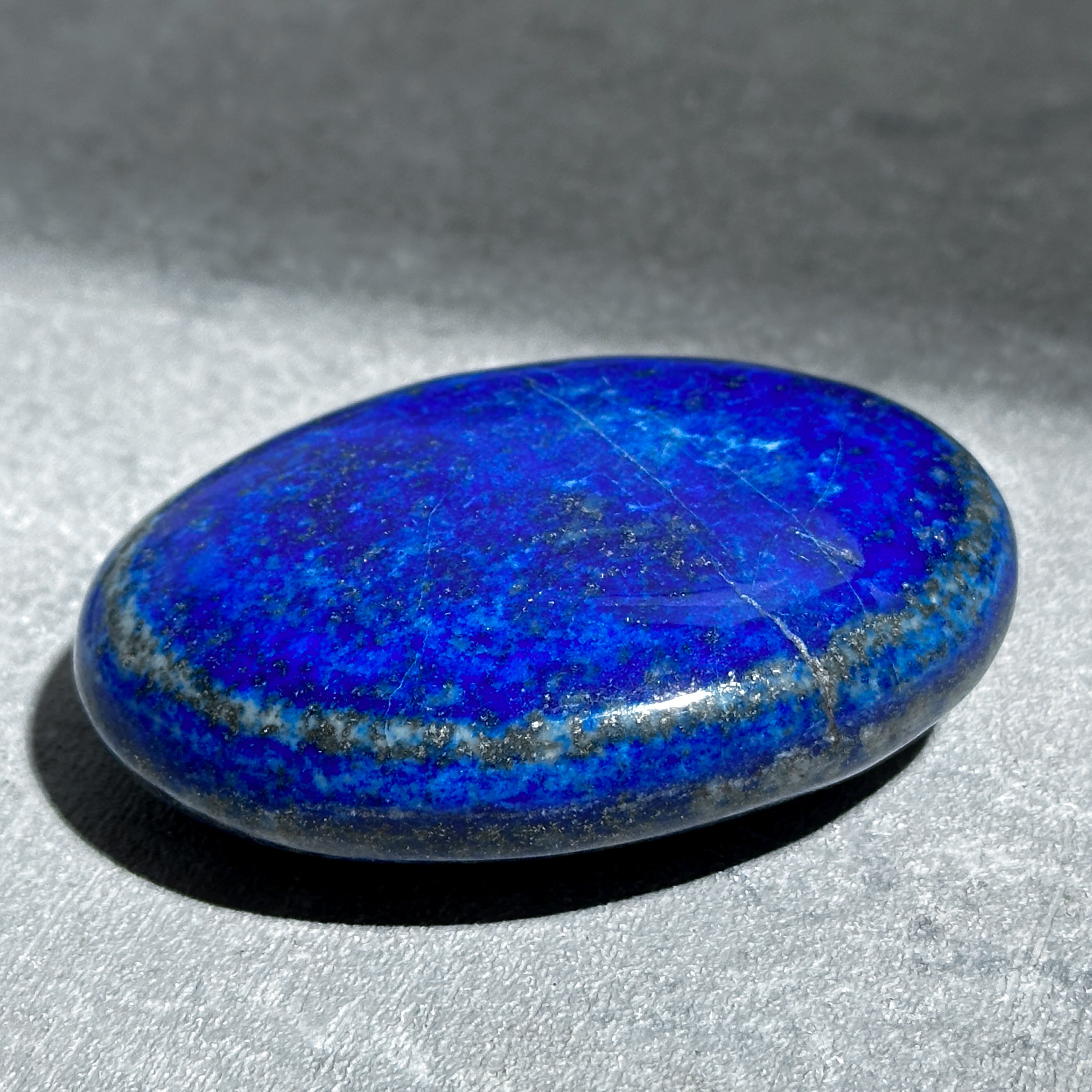 ラピスラズリ パームストーン78◇Lapis Lazuli◇天然石・鉱物