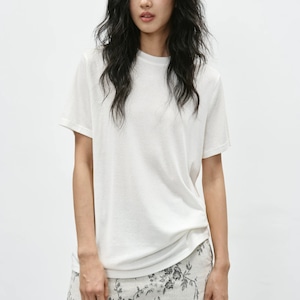2色/ラウンドネックTシャツ ・21870 2色/ラウンドネックTシャツ ・21870