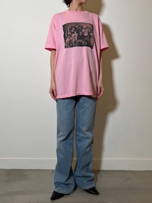 CU3-7 USED TEE "PHOTO" -PINK-