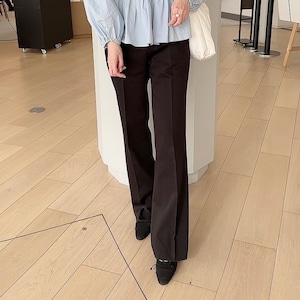 Center press pants/ black (4月上旬頃発送予定)