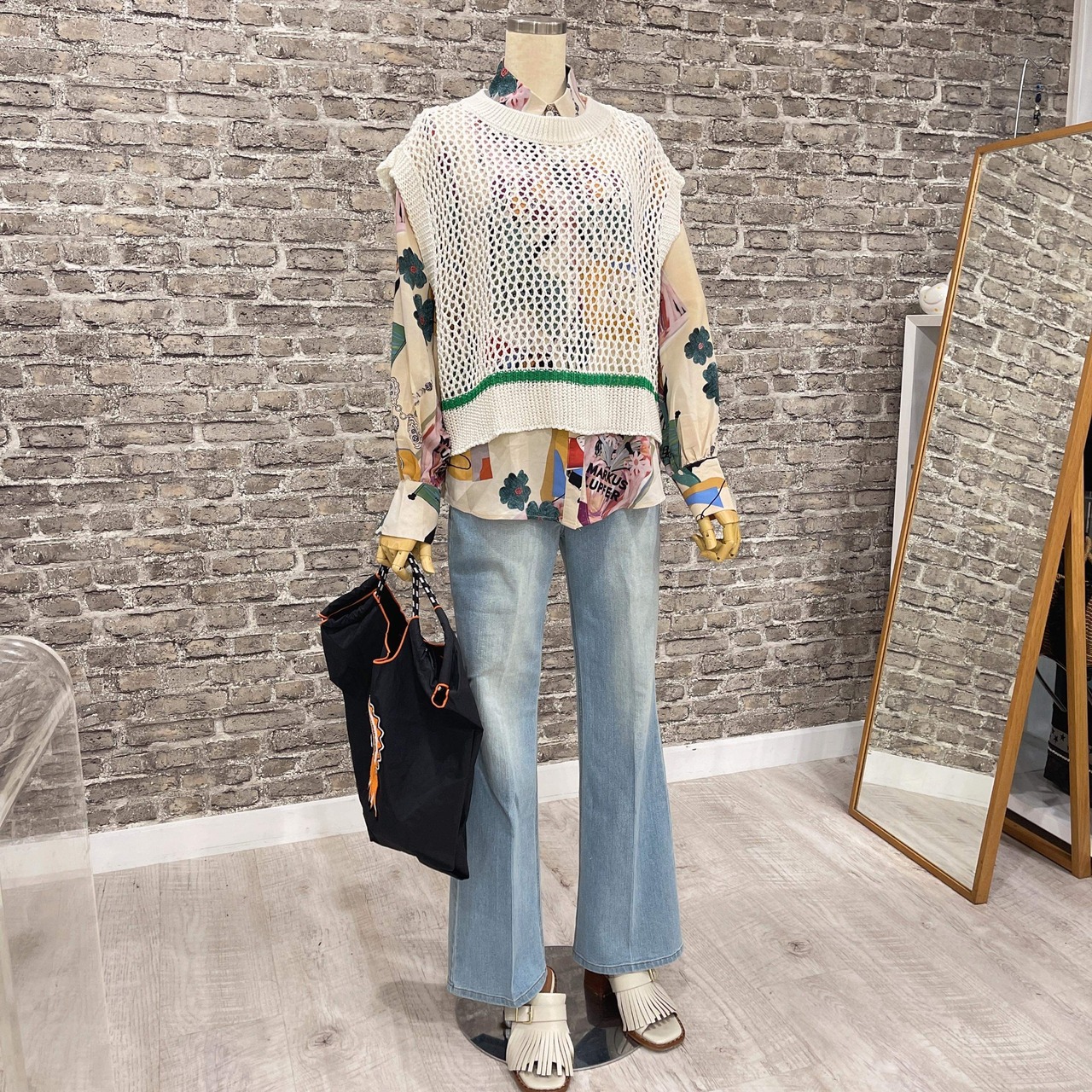 ニットジレ　ホワイト