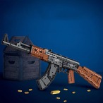 ブロック おもちゃ AK-47 1366ピース ミリタリー アサルトライフル 着脱式マガジン