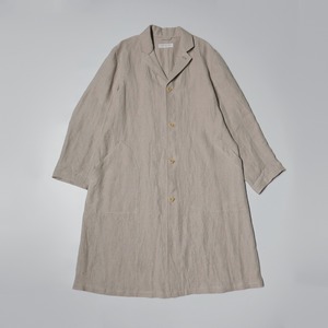 ( NATURAL ) LINEN SHOP COAT