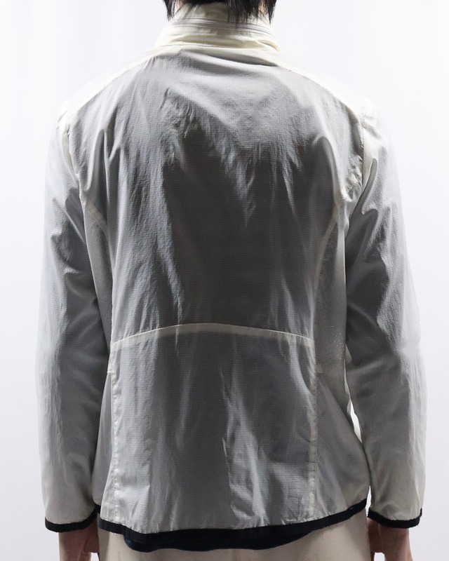 nylon zip up blouson