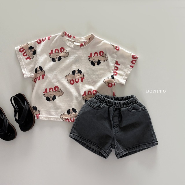 《即納》送料無料【BONITO】Dog pattern T