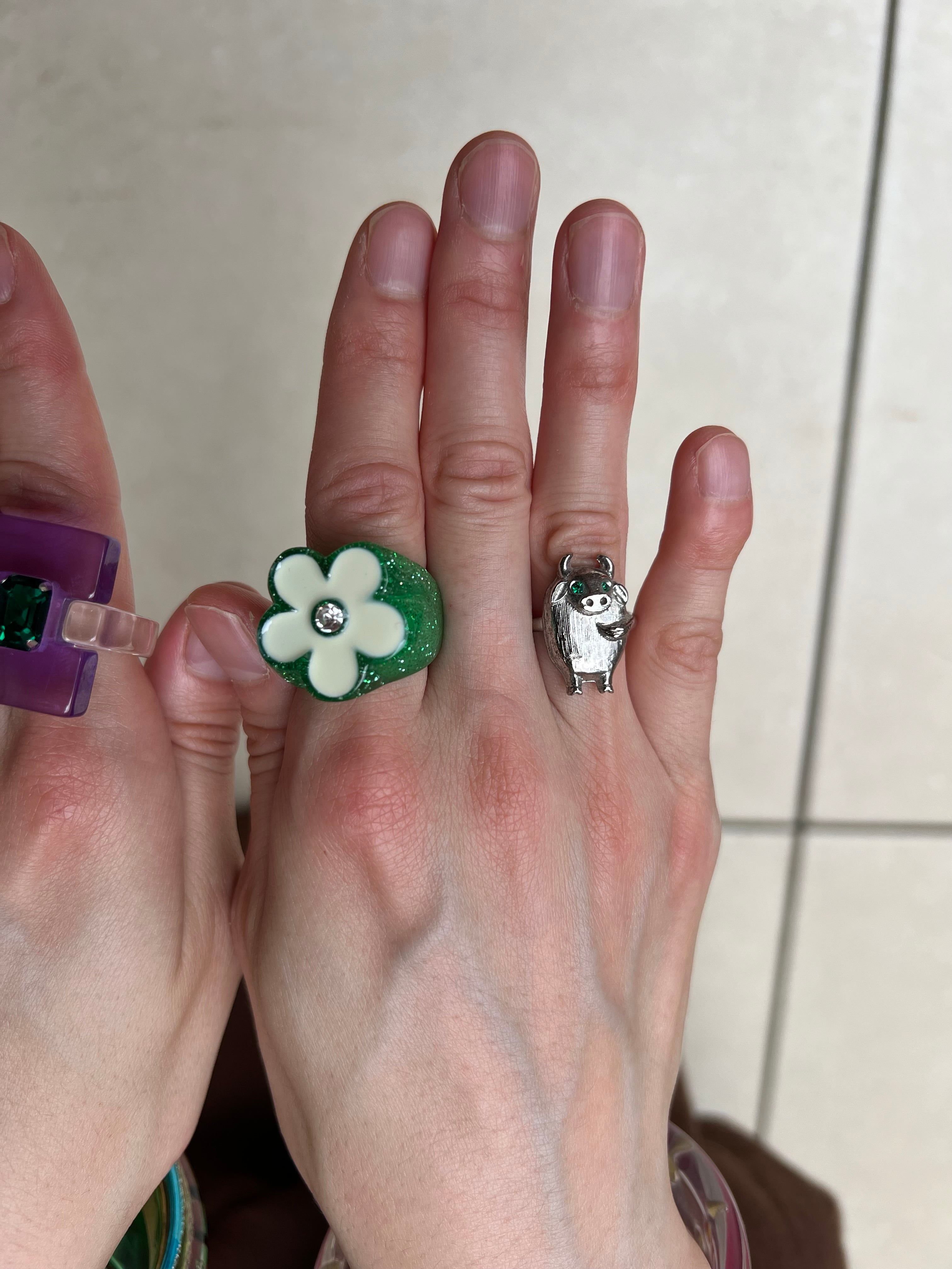 調節可能】Vintage silver Cow ring ( ヴィンテージ シルバー 牛 調節可能】Vintage silver Cow ring ( ヴィンテージ シルバー 牛