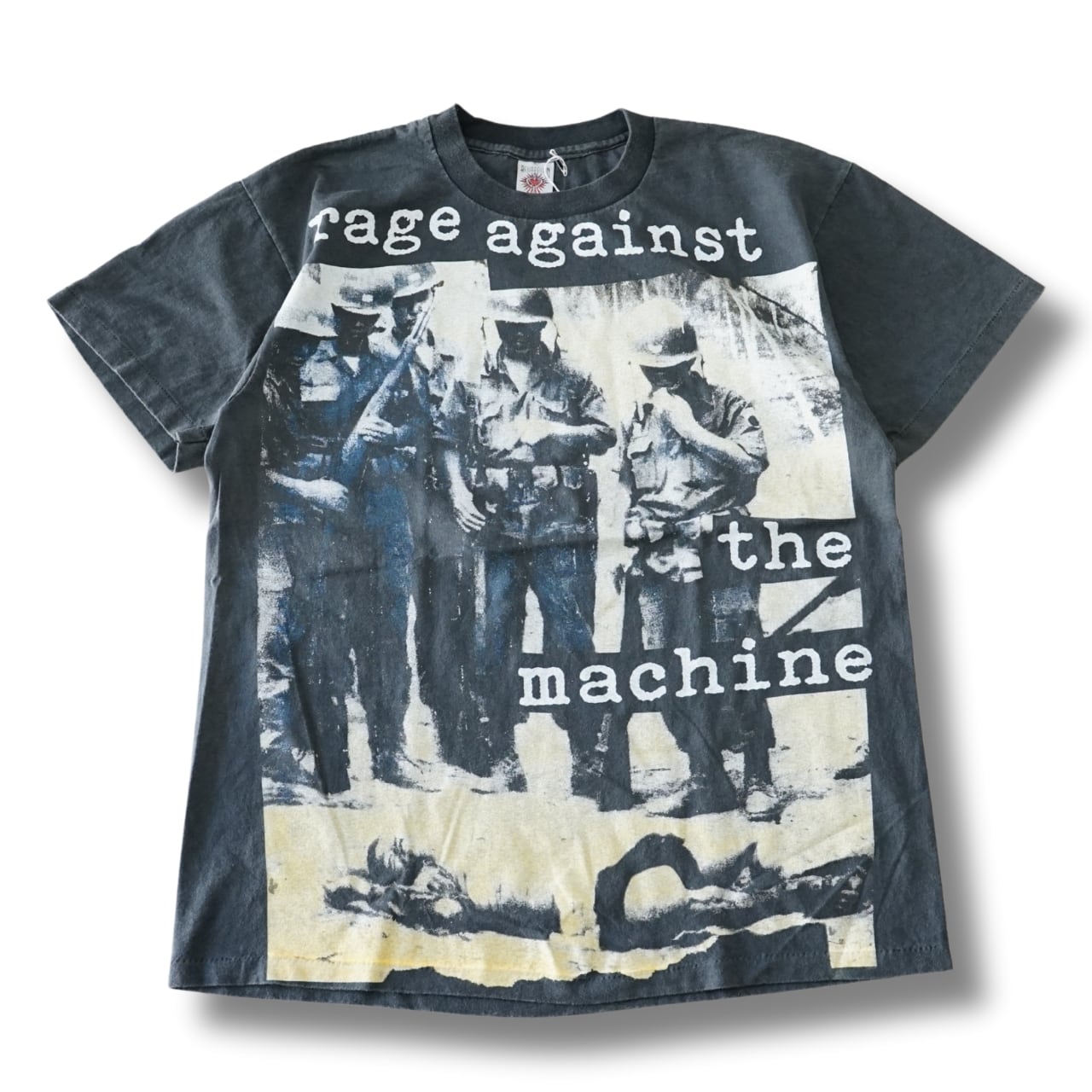 rage against the machine レイジ・アゲインスト・ザ・マシーン 両面フォトプリントTシャツ L|NA329 NA330