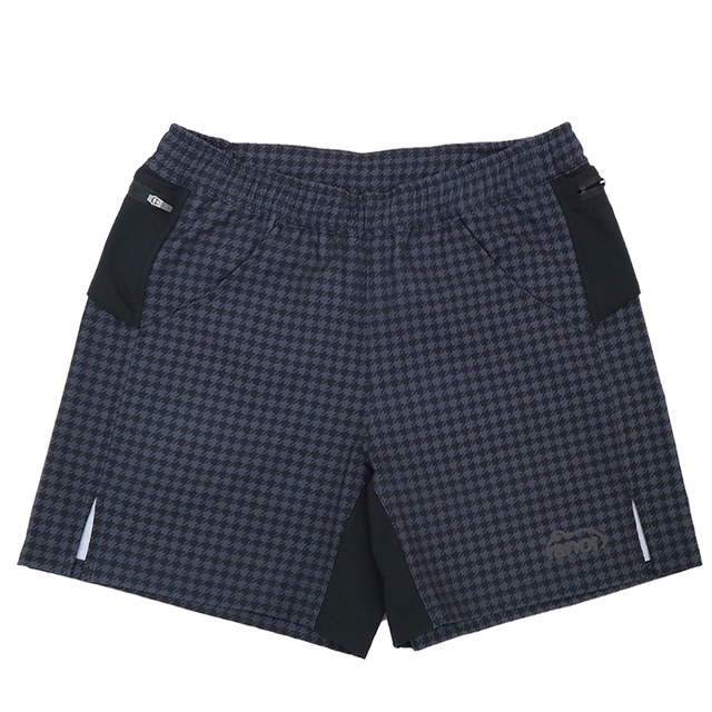 HOUNDSTOOH MIDDLE SHORTS CHARCOAL×BLACK XS