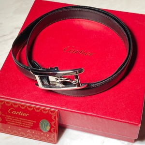 CARTIER leather belt ''tank american''