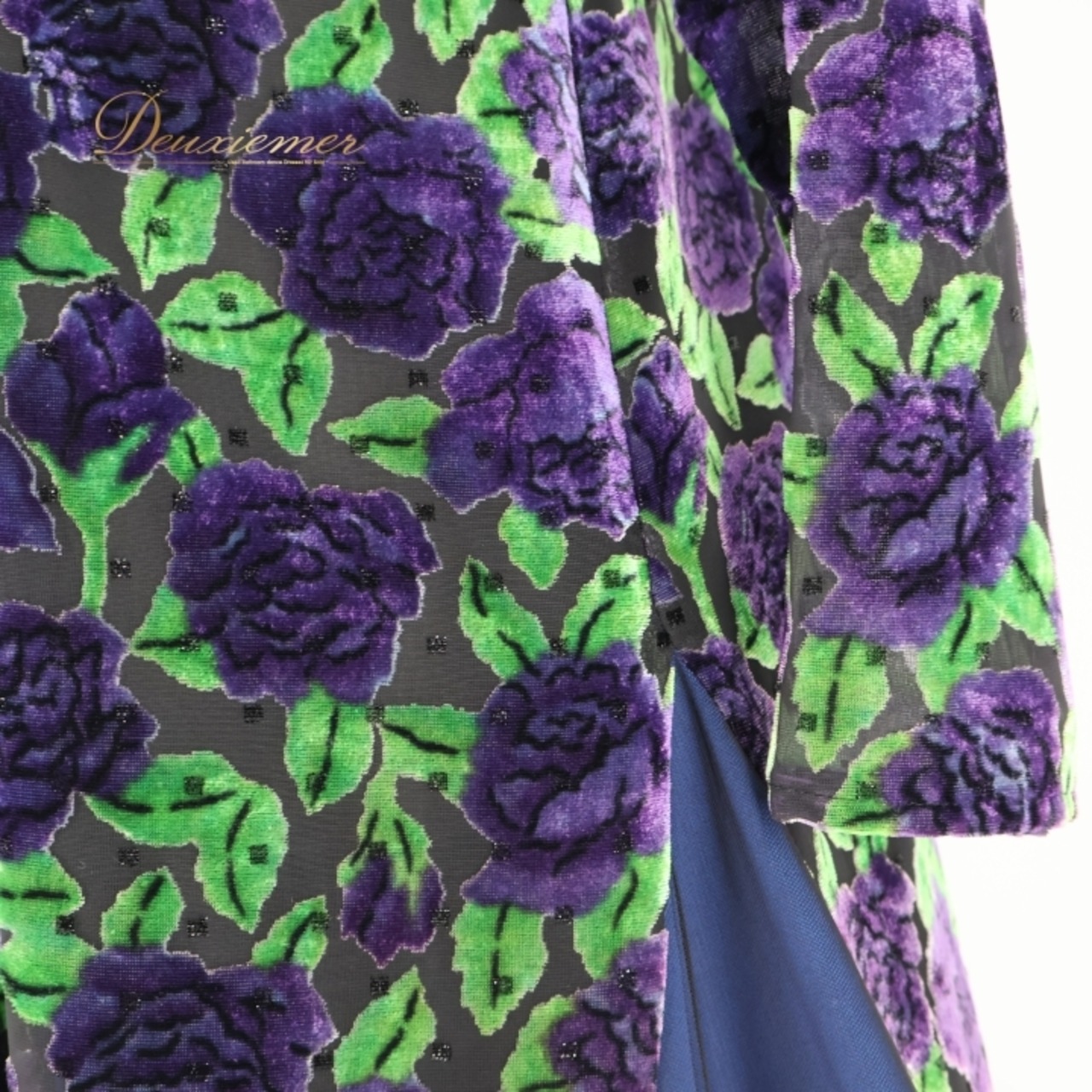 社交ダンス 衣装 ワンピース ドレス ブラック系 パープル系 グリーン系 セキネ SEKINE 日本製 黒 紺 パープル 紫 ダンス パーティ 発表会 花柄 おしゃれ エレガント フォーマル 薔薇柄 女性用