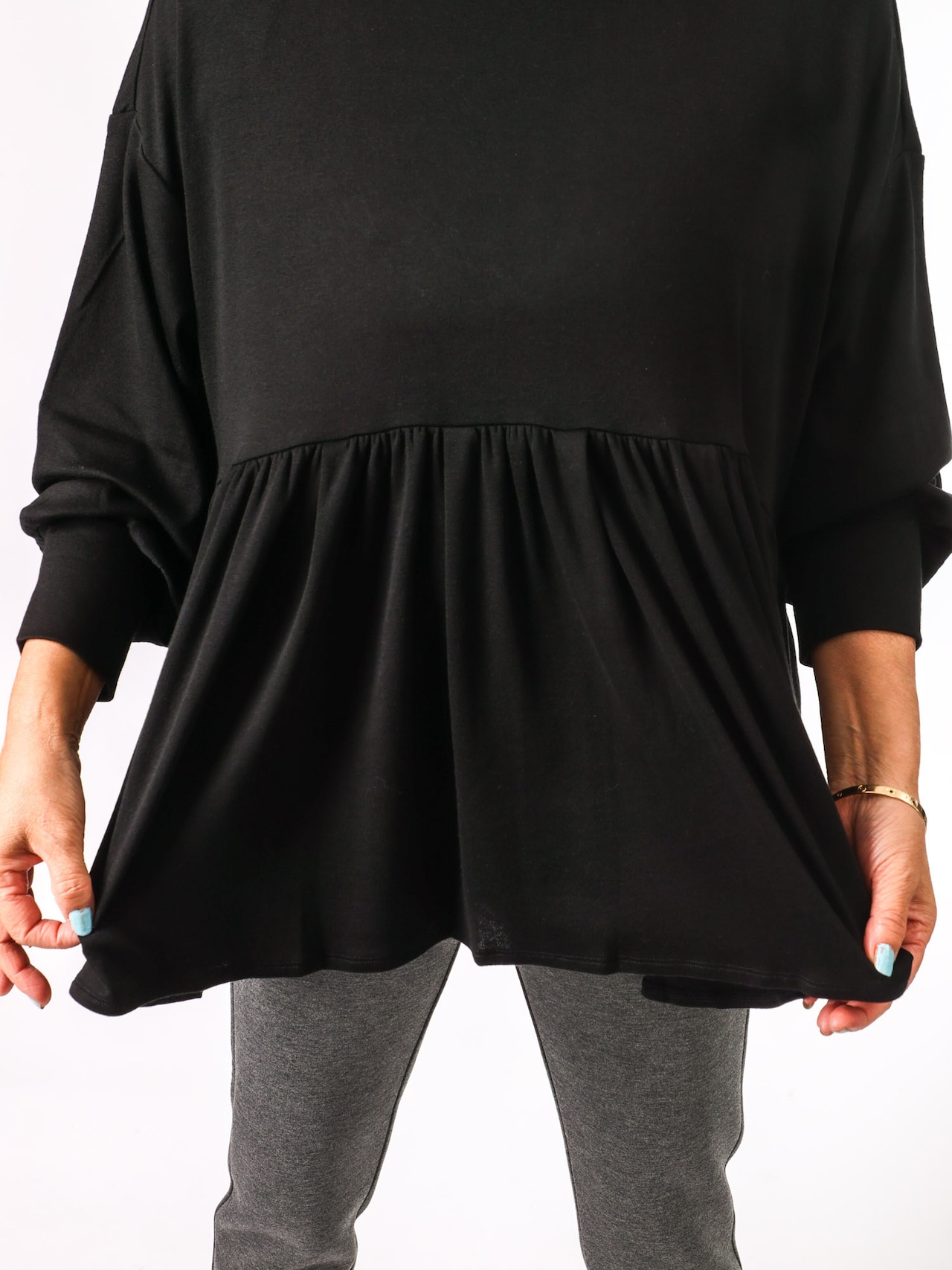 BRAHMIN(切り替えフレアートップス)