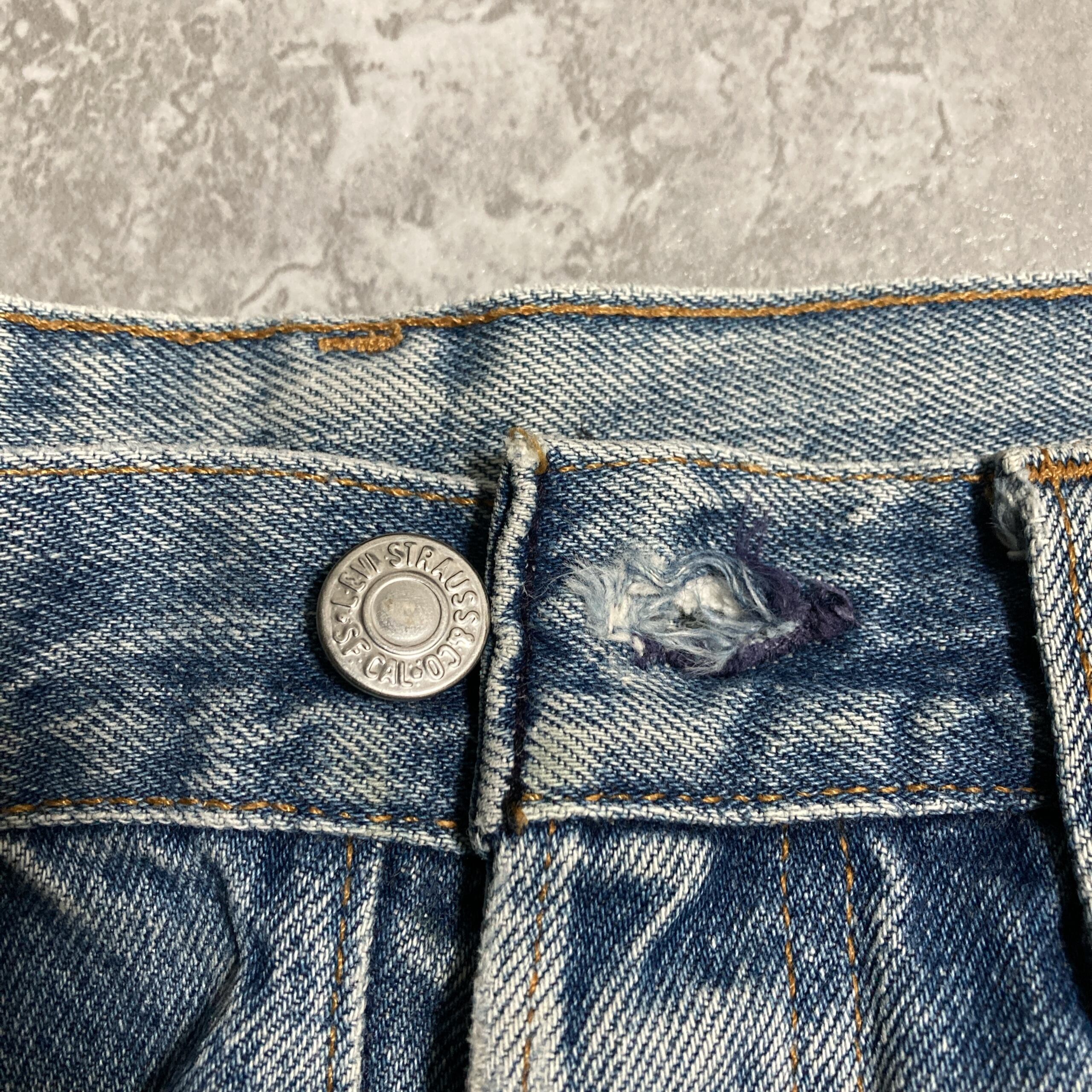 W31 L33】80's US.Levis 501xx リーバイス エルパソ工場(522) 裏ボタン