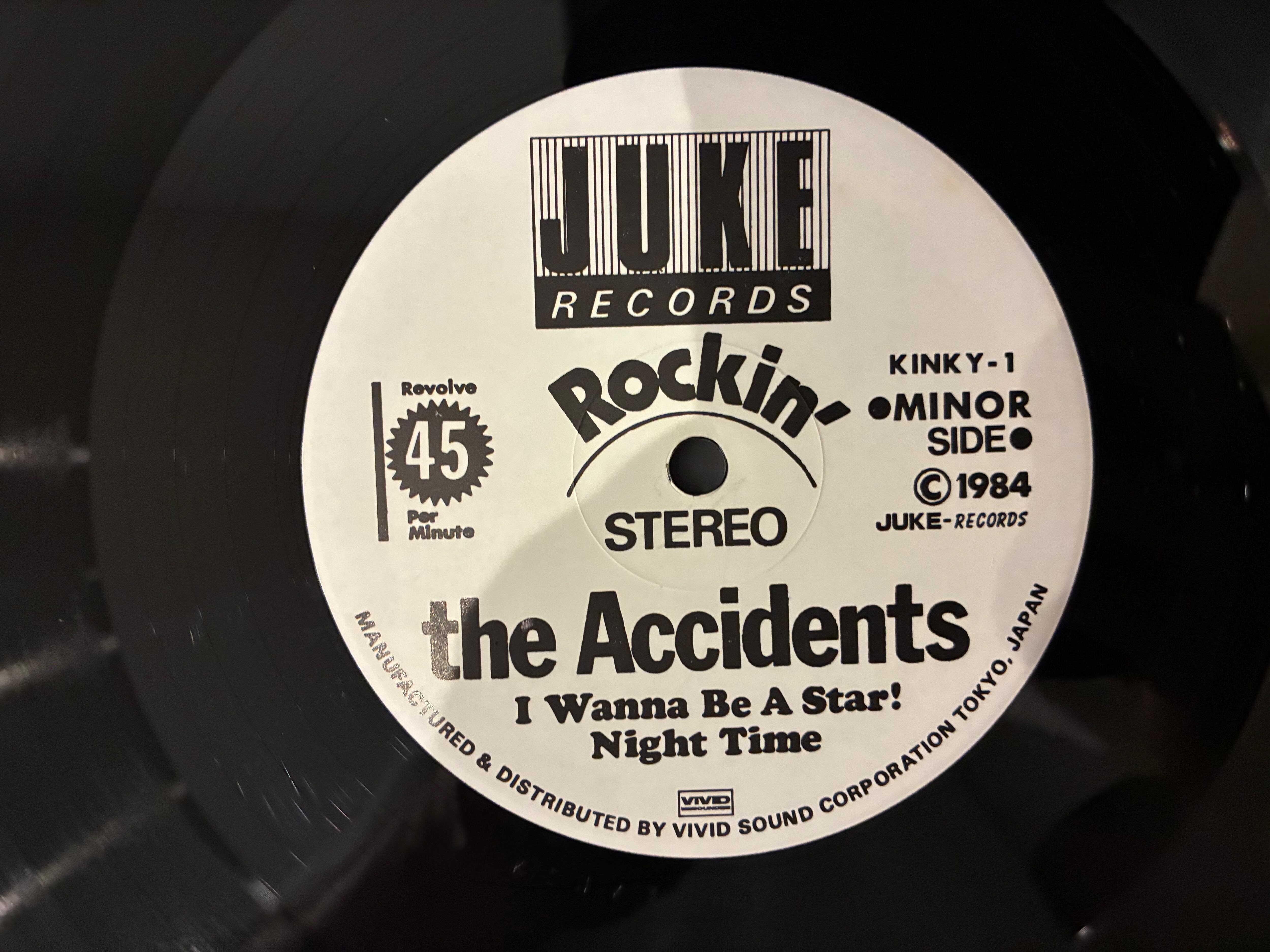 THE ACCIDENTS / NITE TIME | sixteen records (シックスティーンレコード)